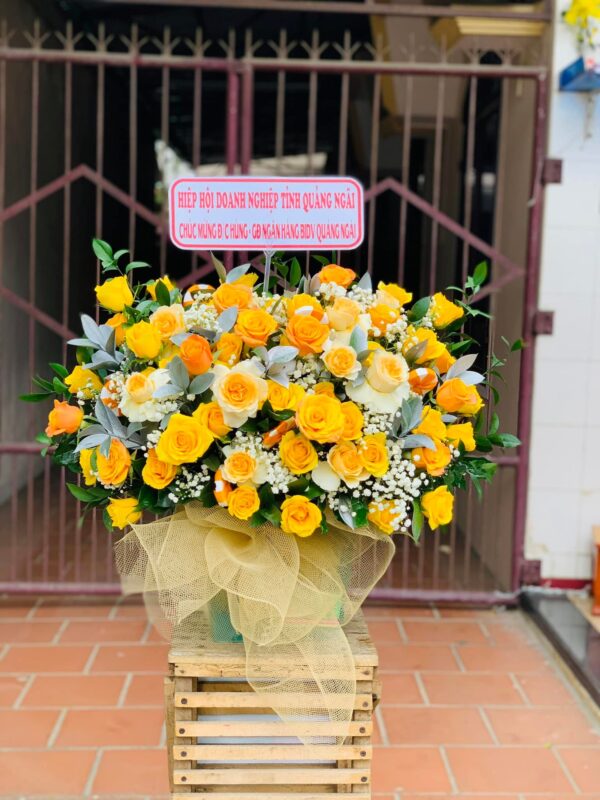 Giỏ Hoa Sắc Hồng Ngập Nắng
